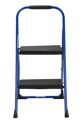 COSCO 2-Step Steel Step Stool, Gray Q61005