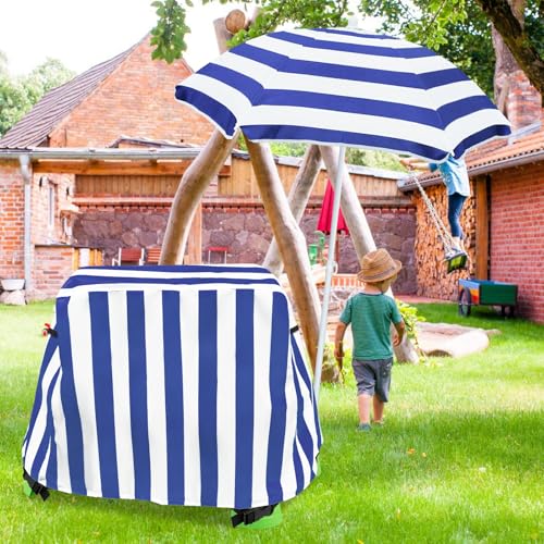 Kids Water Table Cover Outdoor Play Heavy-Duty 600D Waterproof Blue Q47935