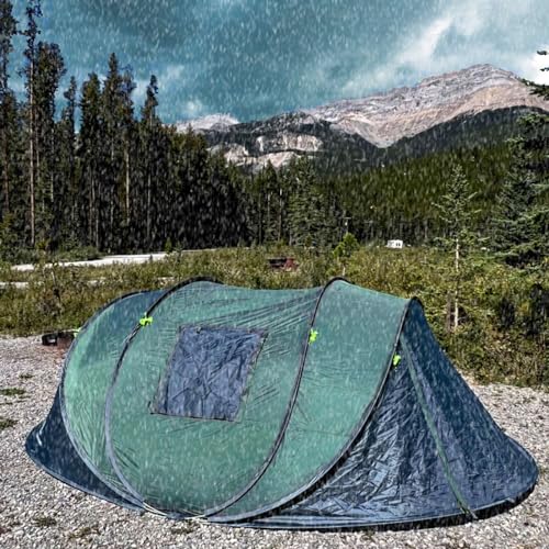 4 Person Pop Up Tent Waterproof Automatic Setup for Camping E652949
