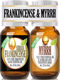 Healing Solutions Frankincense and Myrrh Essential Oil Combo Pack, Therapeutic Grade Essential Oil - 2/10ml - Myrrh Essential Oil Organic - Frankincense and Myrrh Essential Oil Organic
