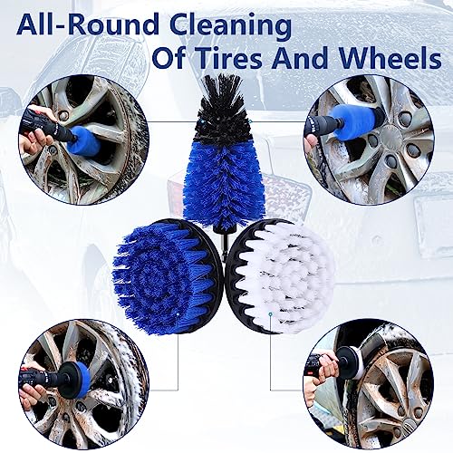Car Detailing Kit 25PCS Interior Cleaning Set with Drill Brush and Washing Mitt M914