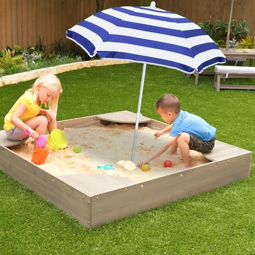 Kids Water Table Cover Outdoor Play Heavy-Duty 600D Waterproof Blue Q47935
