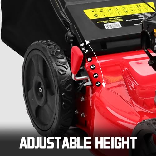 PowerSmart Gas Lawn Mower 21-Inch Steel Deck, 140cc Briggs and Stratton Engine G51848