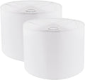 Lamp Shades Set of 2, Drum Lampshade for Table Lamps Floor Lamp, 12" Top X 12" Bottom X 8" High White Large Line Fabric Lamp Shades, Easy Assembly Replacement Lampshades