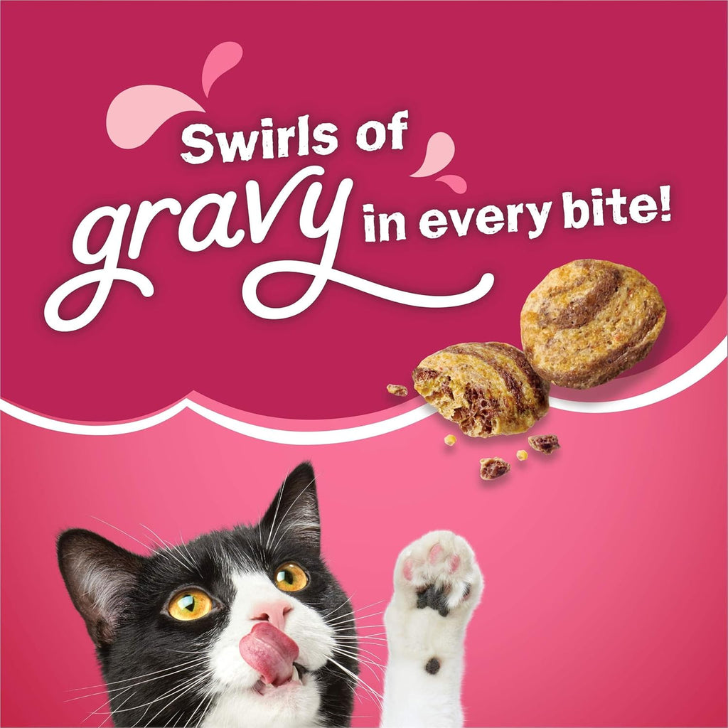 Gravy Swirlers Dry Cat Food, 3.15 lb Bag H336345