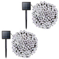 Solar String Lights 72 Feet 22 Meter 200 LED Solar Powered Fairy Christmas Lights for Outdoor Gardens Homes Wedding Party Lawn Tree Xmas Waterproof (White)
