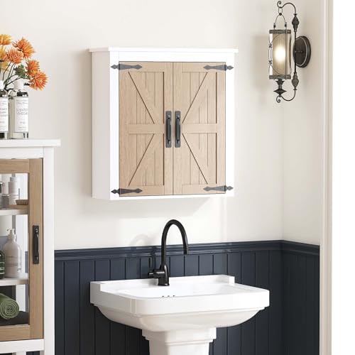 Spirich Small Wall Mounted Bathroom Cabinet, White E7850