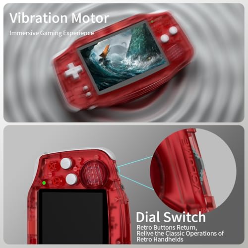 RG34XX Retro Handheld Game Console 3.4" IPS Screen 32G Linux 64-bit System with Protecting Bag (Indigo) H435680