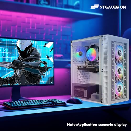 STGAubron Gaming PC Desktop, Intel Core i7, Radeon RX 580 8G, 16G RAM, 512G SSD G93438