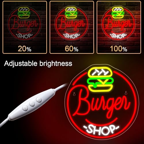 WLHOPE Mushroom Frog Neon Light for Wall Decor LED Sign C930185