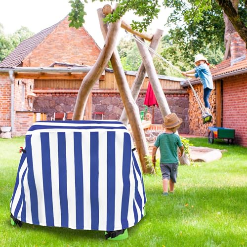 Kids Water Table Cover Outdoor Play Heavy-Duty 600D Waterproof Blue Q47935