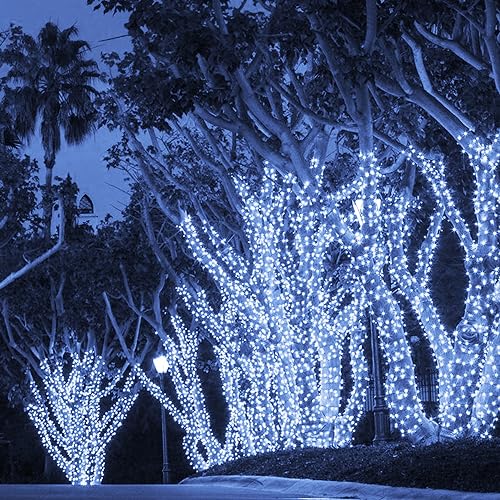 TW SHINE Halloween Lights 328FT Outdoor String Lights with Remote, Purple & Orange F53527