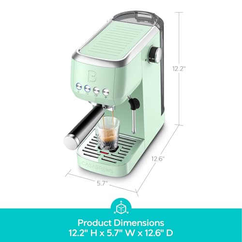 CASABREWS 3700 Essential Espresso Machine 20 Bar, Stainless Steel, Silver D8468