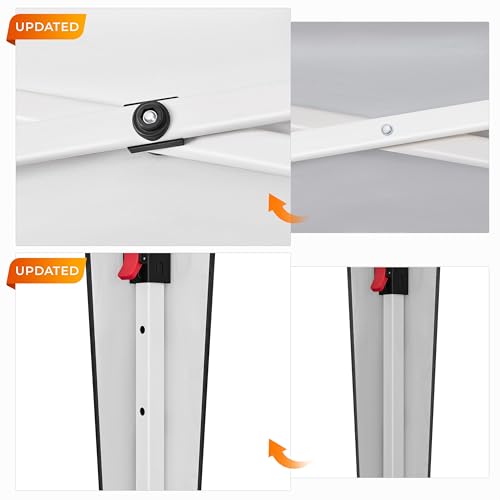 Yaheetech 10x10 Pop Up Canopy with 4 Removable Sidewalls, White F109731