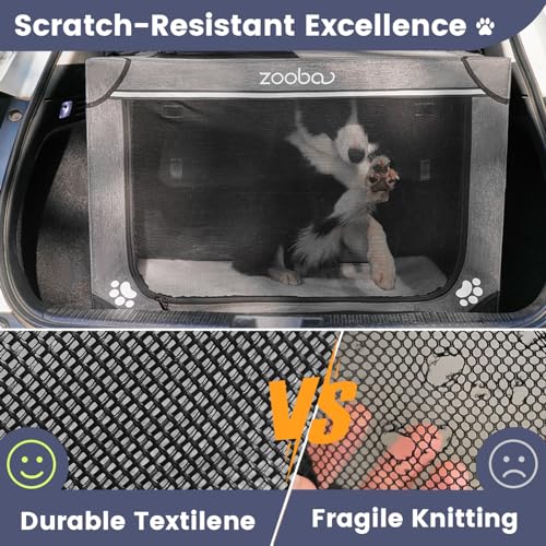42" Portable Soft Dog Crate for Large Dogs with Carry Bag, Charcoal Gray M316