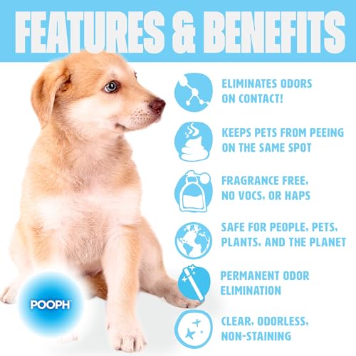 Pooph Pet Odor Eliminator 32oz Spray for Dogs and Cats B2717