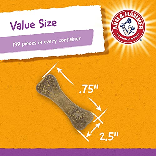 Arm & Hammer for Pets Nubbies Dental Treats for Dogs, Peanut Butter Flavor, 20 Count I693758