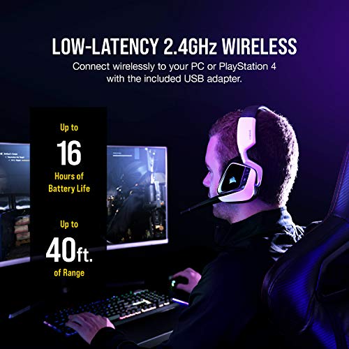 CORSAIR VOID RGB ELITE Wireless Gaming Headset, White C928