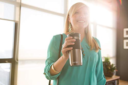 Contigo Byron Snapseal Travel Mug, Stainless Steel, 590ml, Black I34141