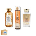 Global Basics 3 Piece Bath & Body Works Warm Vanilla Sugar Full Size Gift Set | Shower Gel, Fine Fragrance Mist & Body Lotion | Packaging Varies