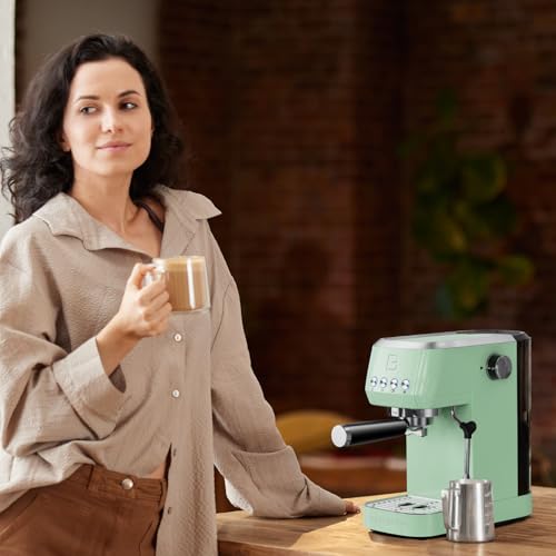 CASABREWS 3700 Essential Espresso Machine 20 Bar, Stainless Steel, Silver D8468
