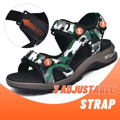 visionreast Mens Athletic Sandals Non-slip Outdoor Hiking P706