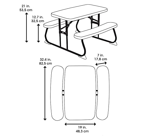 Lifetime Kids Picnic Table, Blue X593731