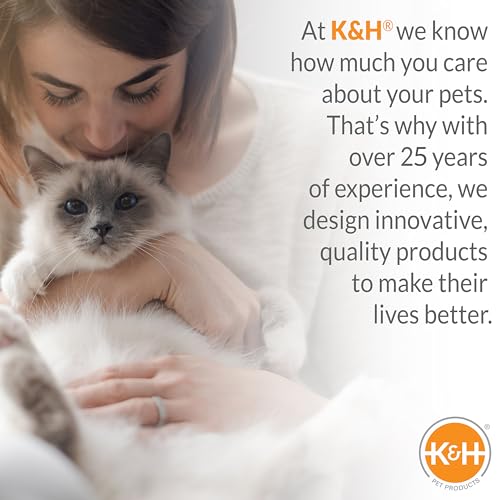 K&H Pet Products Extra-Wide Heated Outdoor Cat House, Weatherproof Insulated Shelter, 2 Doors, Olive G573