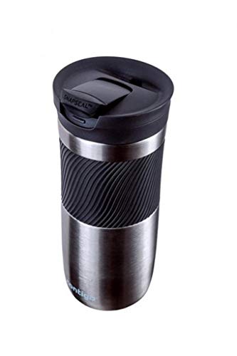 Contigo Byron Snapseal Travel Mug, Stainless Steel, 590ml, Black I34141