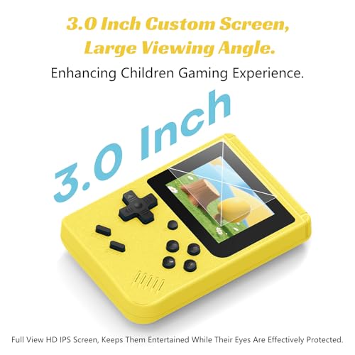 Retro Handheld Games Console with 400 Built-in Games, 3.0 Inch IPS Screen, Gray N346564