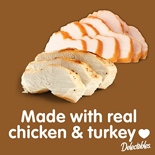 Hartz Delectables Gravy Chicken Flavor Lickable Cat Treat, 12 Pack D3643