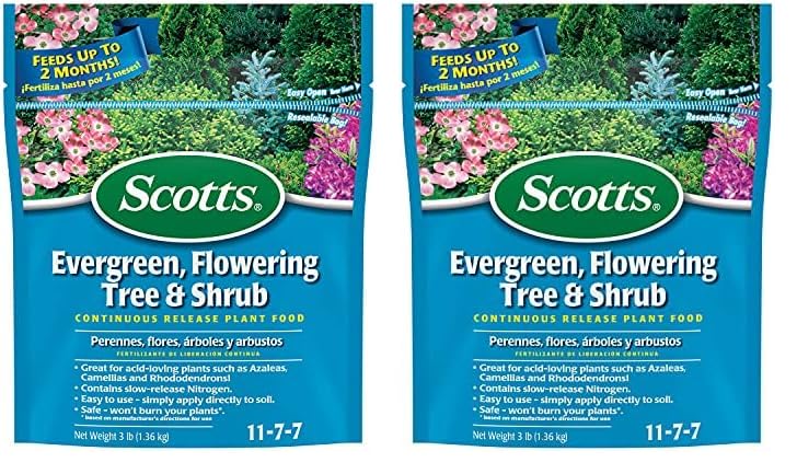 Scotts Evergreen Flowering Tree & Shrub Continuous Release Plant Food 3-Pound