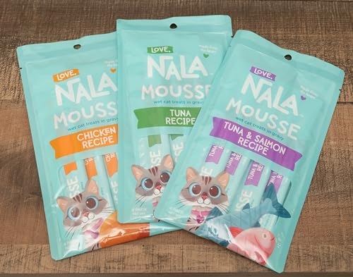 LOVE, NALA Natural Lickable Cat Treat Variety Pack, Grain Free, 24 Pack U397750