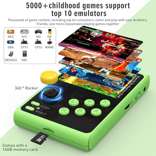Retro Handheld Game Console with 5000 Classic Games, 3.5-Inch IPS Screen B4625