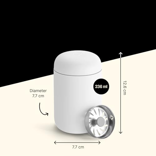 Fellow Carter Move Travel Mug 12 oz - Vacuum-Insulated Stainless Steel with Ceramic Interior R11722