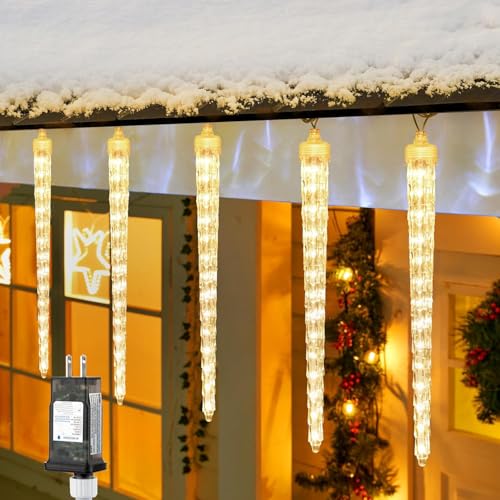 Brightown Christmas Meteor Shower Lights Outdoor 30ft 720 LED Waterproof Blue T277924