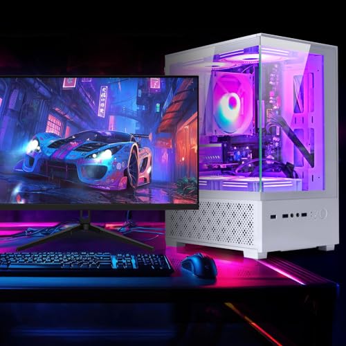 LXZ Desktop PC AMD Ryzen 7-5700G 16GB RAM 512GB SSD Tower White E962358