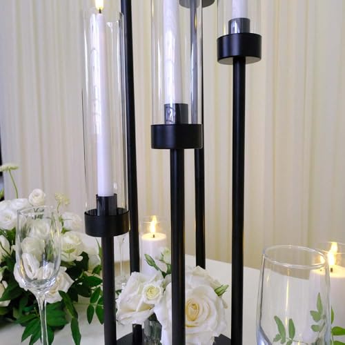 Black Candelabra Centerpieces for Wedding Table Decor 35in E5601
