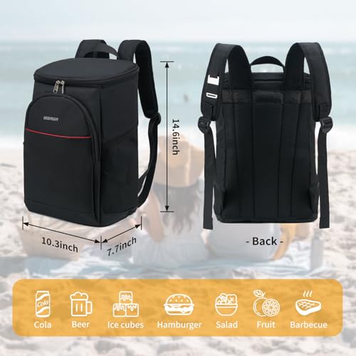 Insulated Backpack Cooler Leak Proof for Camping Beach Travel J5678