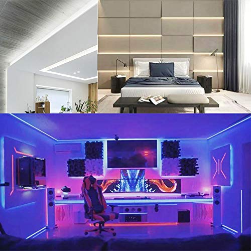 WiFi RGB LED Strip Lights 30ft Dimmable Waterproof with App Control S57509