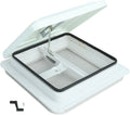 14" Universal RV, Trailer, Camper Roof Vent White Lid Roof Vent with White lid Inner for Garnish Ring