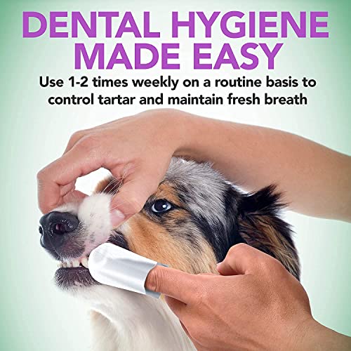 Vets Best Dental Care Finger Wipes for Dogs & Cats, 50 Count A665