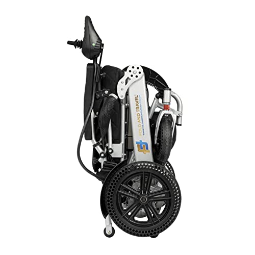 Lightweight Electric Wheelchair for Adults Foldable Power Wheelchair Silver J47737