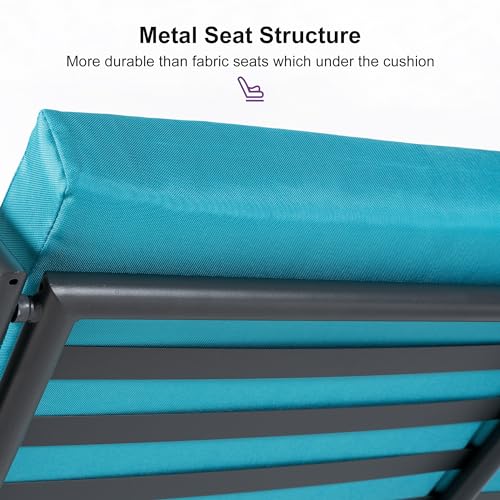 PURPLE LEAF Outdoor Patio Porch Swing with Adjustable Canopy, 3-Seat Bench, Grey W393