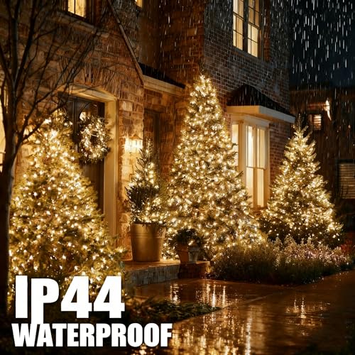 TW SHINE Halloween Lights 328FT Outdoor String Lights with Remote, Purple & Orange F53527