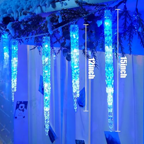Icicle Lights for Outside with Remote, 30ft 150 LED, Cool White X82678