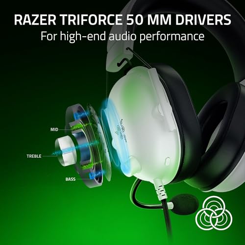 Razer BlackShark V2 X Gaming Headset 7.1 Surround Sound for PC, PS4, PS5, Switch F1650