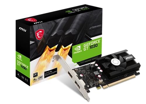 MSI Gaming GeForce GT 1030 4GB DDR4 OC Graphics Card H149