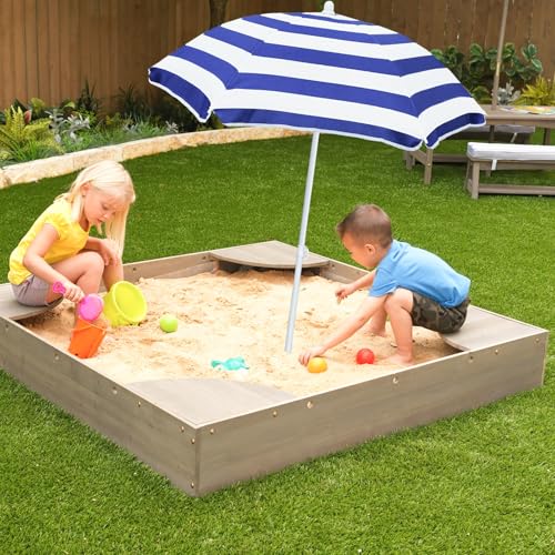 Kids Water Table Cover Outdoor Play Heavy-Duty 600D Waterproof Blue Q47935