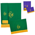 GraduatePro Set of 3 Reversible Parament Set Red White with Embroidered Gold Latin Cross